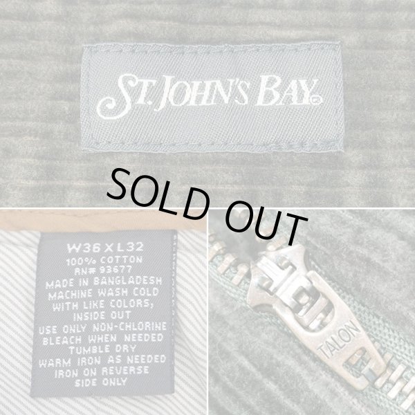 画像3: 00's ST JOHN'S BAY 2タック 太畝コーデュロイトラウザー (3)