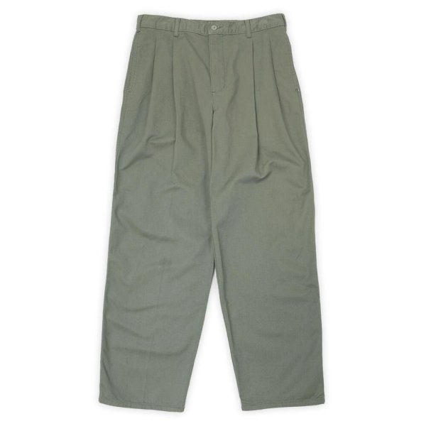 画像1: 90's DOCKERS 2タック チノトラウザー "OLIVE / W32 L29" (1)