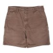 画像1: 90-00's Carhartt ダックペインターショーツ "DARK BROWN" (1)