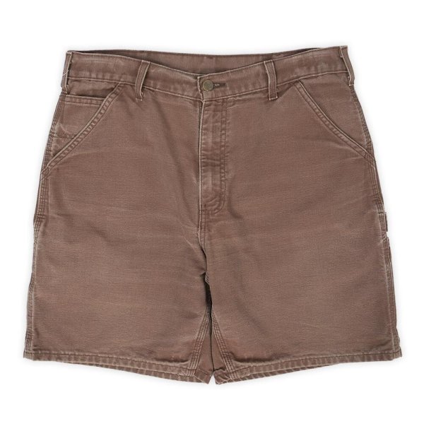 画像1: 90-00's Carhartt ダックペインターショーツ "DARK BROWN" (1)