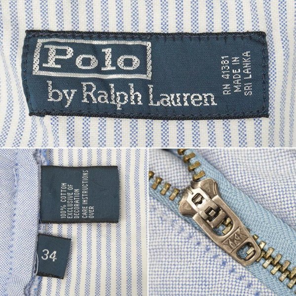 画像3: 00's Polo Ralph Lauren ノータックショーツ "OXFORD" (3)