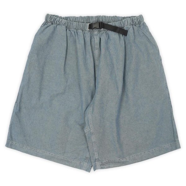画像1: 90's STEEL BRIDGE カラーシャンブレー ショーツ "BLUE / MADE IN USA / DEADSTOCK" (1)