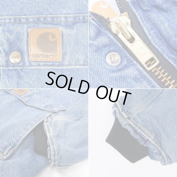 画像4: 90's Carhartt デニムワークジャケット "MADE IN USA" (4)