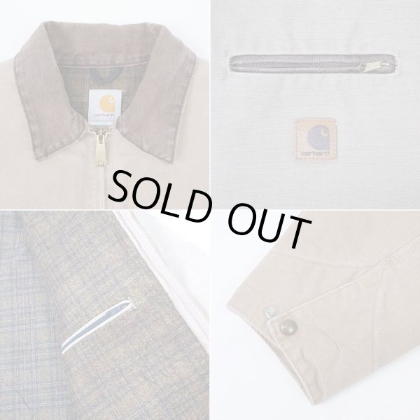 画像4: 00's Carhartt デトロイトジャケット "BEIGH / MADE IN USA" (4)