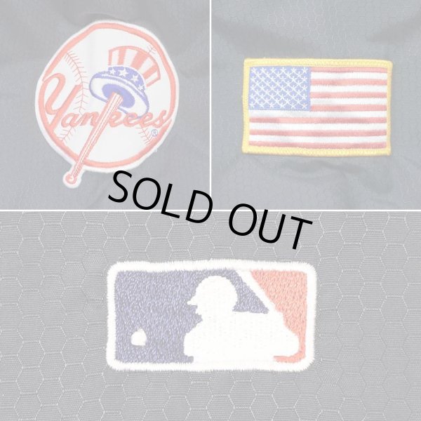 画像4: 90's New York Yankees フリースライナー ナイロンジャケット "Made by Majestic" (4)