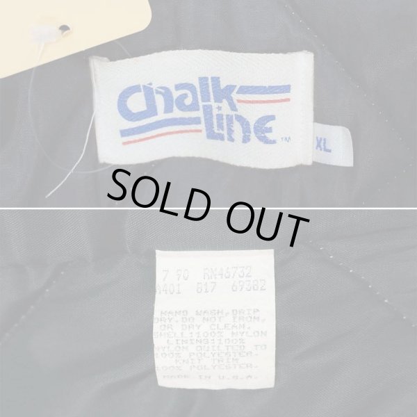 画像3: 90's LOS ANGELES RAIDERS ナイロンサテンスタジャン "Chalk Line body / MADE IN USA" (3)