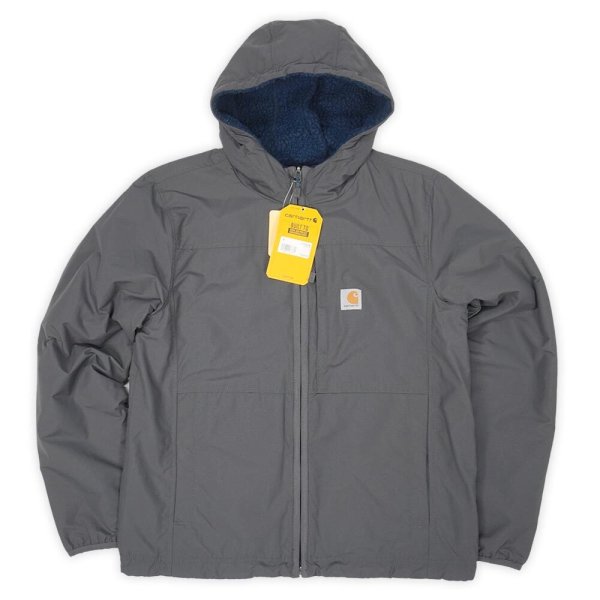 画像1: 22's US Carhartt ナイロン×フリース リバーシブルジャケット (1)