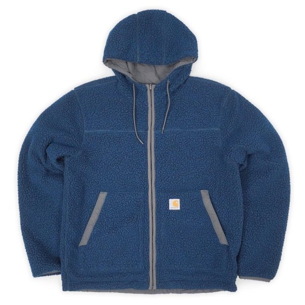 画像2: 22's US Carhartt ナイロン×フリース リバーシブルジャケット (2)