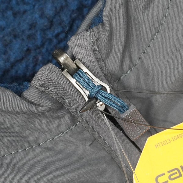 画像4: 22's US Carhartt ナイロン×フリース リバーシブルジャケット (4)