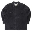 画像1: 00's MOUNTAIN EXPRESS 太畝コーデュロイ シャツジャケット "BLACK" (1)