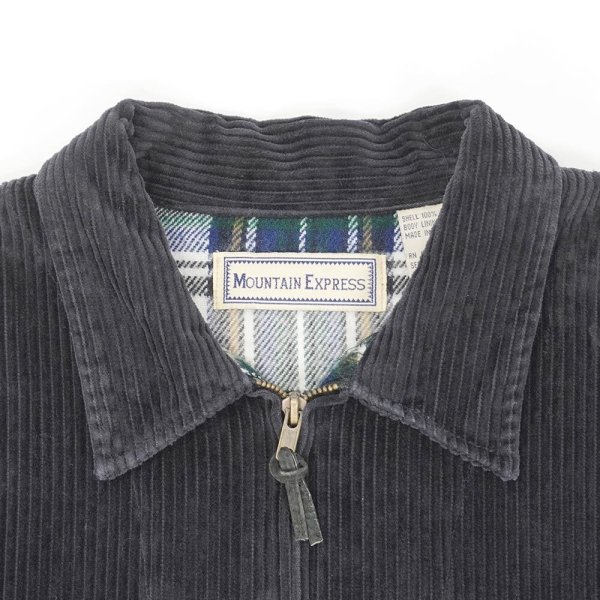 画像3: 00's MOUNTAIN EXPRESS 太畝コーデュロイ シャツジャケット "BLACK" (3)