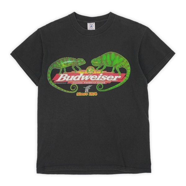 画像1: 90's Budweiser 両面プリントTシャツ "Chameleon" (1)