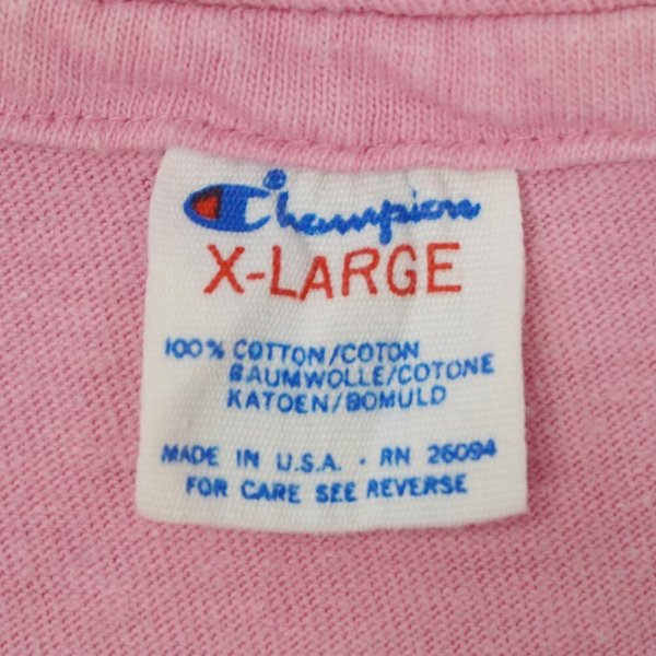 画像2: 80's Champion カレッジプリント ポケットTシャツ "MADE IN USA" (2)