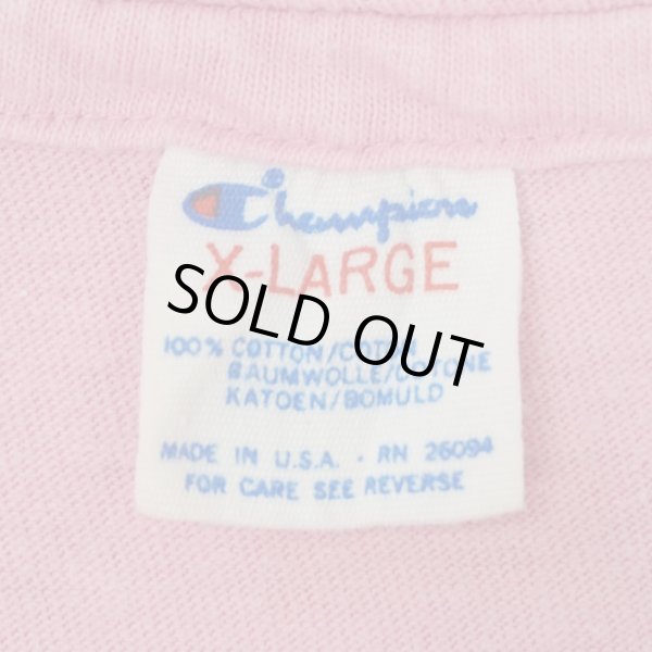 画像2: 80's Champion カレッジプリント ポケットTシャツ "MADE IN USA" (2)