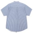 画像2: 90's CACTUS S/S マルチストライプ柄 バンドカラーシャツ (2)