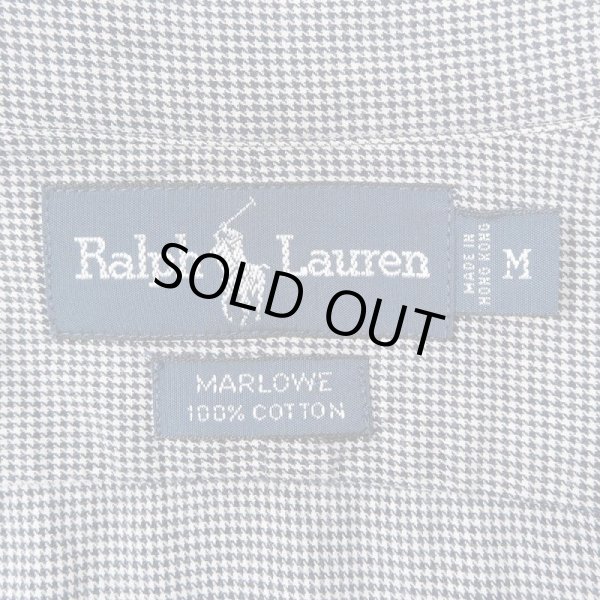 画像2: 90's Polo Ralph Lauren ボタンダウンシャツ "MARLOWE / ハウンズトゥース柄" (2)