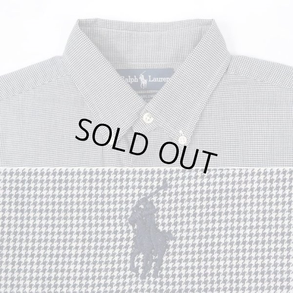 画像3: 90's Polo Ralph Lauren ボタンダウンシャツ "MARLOWE / ハウンズトゥース柄" (3)