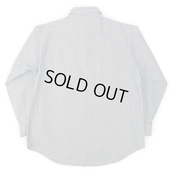 画像2: 80's FIVE BROTHER ヒッコリーストライプ柄 ワークシャツ "DEADSTOCK / 2XL" (2)