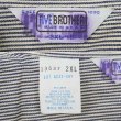 画像4: 80's FIVE BROTHER ヒッコリーストライプ柄 ワークシャツ "DEADSTOCK / 2XL" (4)