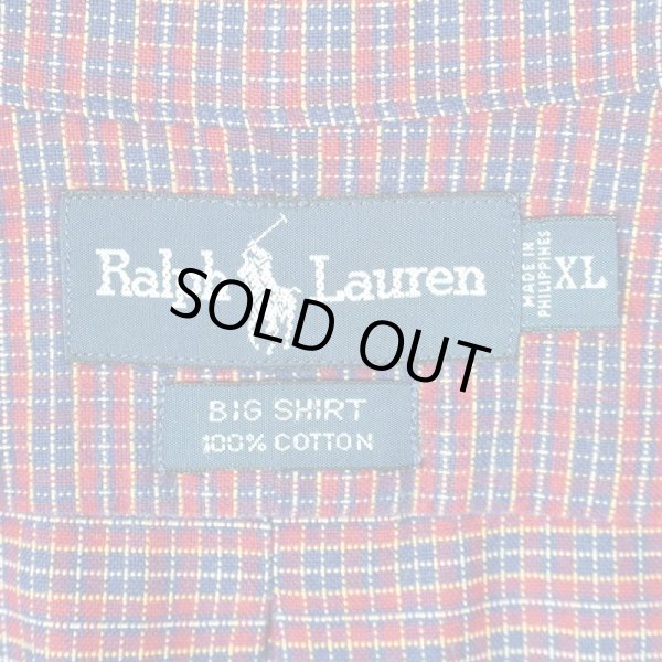 画像2: 90's Polo Ralph Lauren ボタンダウンシャツ "BIG SHIRT" (2)