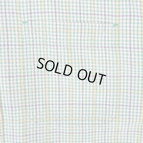 画像4: 90's Eddie Bauer S/S シアサッカー ボタンダウンシャツ "白タグ" (4)