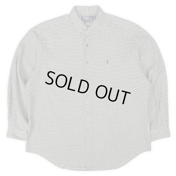 画像1: 90's Polo Ralph Lauren シェパードチェック柄 レギュラーカラーシャツ "MARLOWE" (1)