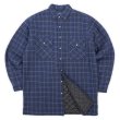 画像1: 90's TOWNCRAFT キルティングライナー ネルシャツ "NAVY Plaid" (1)