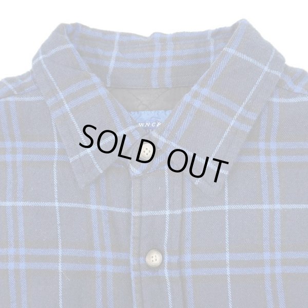 画像3: 90's TOWNCRAFT キルティングライナー ネルシャツ "NAVY Plaid" (3)