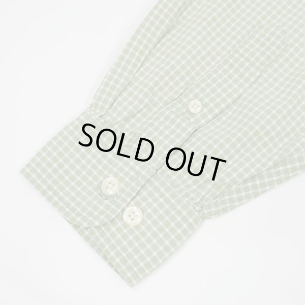 画像4: 00's Eddie Bauer ボタンダウンシャツ “LIGHT GREEN PLAID” (4)