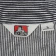 画像2: 00's BEN DAVIS S/S ハーフジップ ワークシャツ "MADE IN USA / 企業ロゴ刺繍" (2)