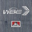 画像3: 00's BEN DAVIS S/S ハーフジップ ワークシャツ "MADE IN USA / 企業ロゴ刺繍" (3)