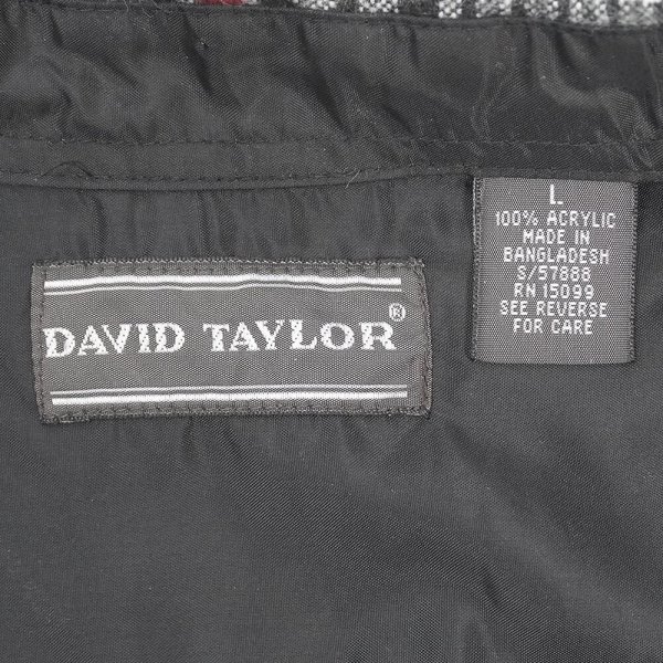 画像2: 90's DAVID TAYLOR アクリル フランネルシャツ (2)