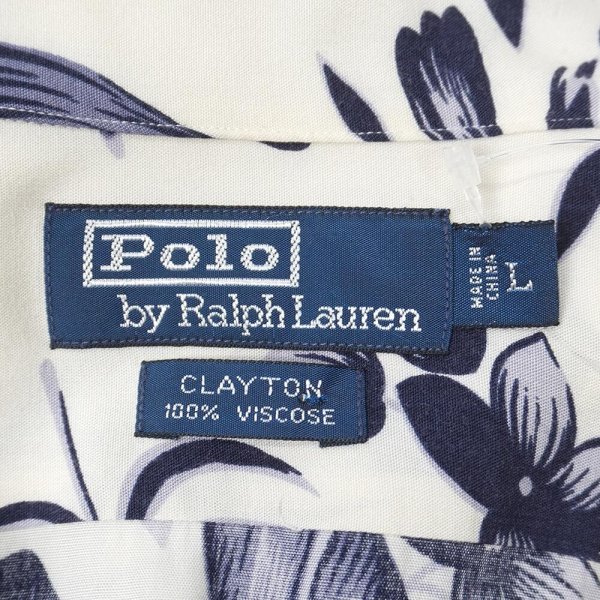 画像2: 90's Polo Ralph Lauren S/S オープンカラー レーヨンシャツ "CLAYTON" (2)