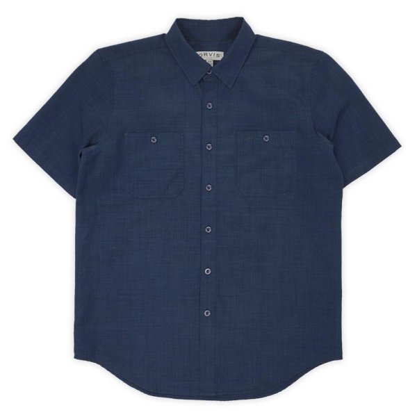 画像1: 00's ORVIS S/S レギュラーカラーシャツ (1)