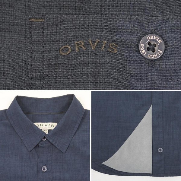 画像3: 00's ORVIS S/S レギュラーカラーシャツ (3)