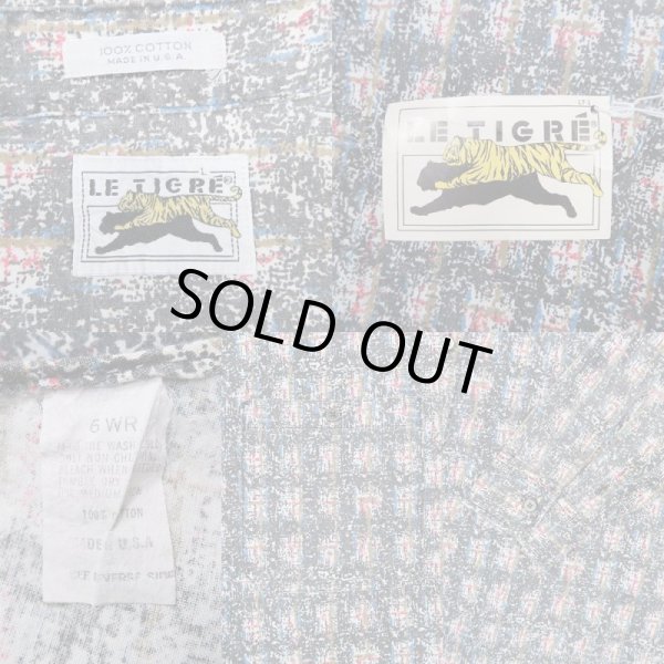 画像3: 90's LE TIGRE 総柄シャツ "MADE IN USA / DEADSTOCK" (3)