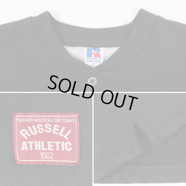 画像3: 90's RUSSELL ヘンリーネック スウェット “BLACK / MADE IN USA” (3)