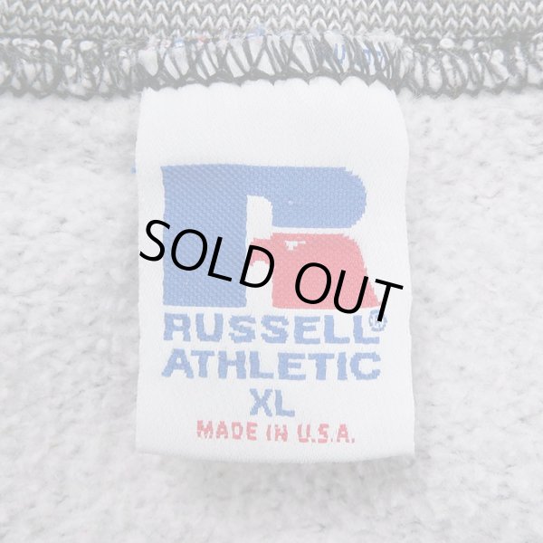 画像2: 90's RUSSELL ロゴ刺繍 スウェット "MADE IN USA" (2)