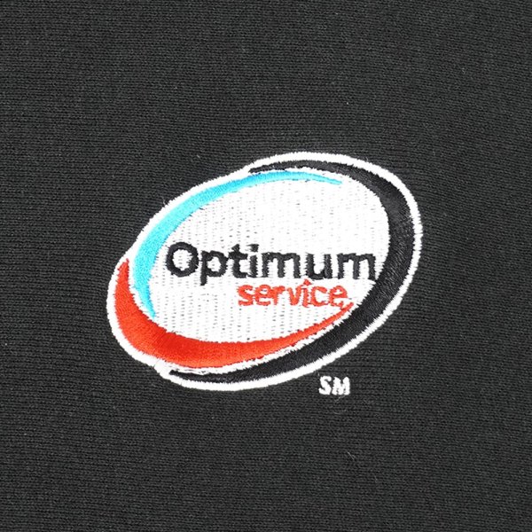 画像3: 90-00's Optimum リバースウィーブタイプ スウェット "BLACK / DEADSTOCK" (3)