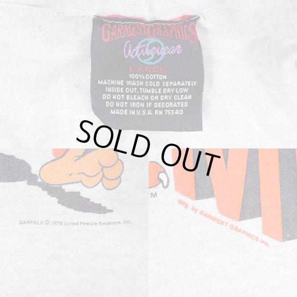 画像2: 90's Garfield フーディーカットソー "MADE IN USA" (2)