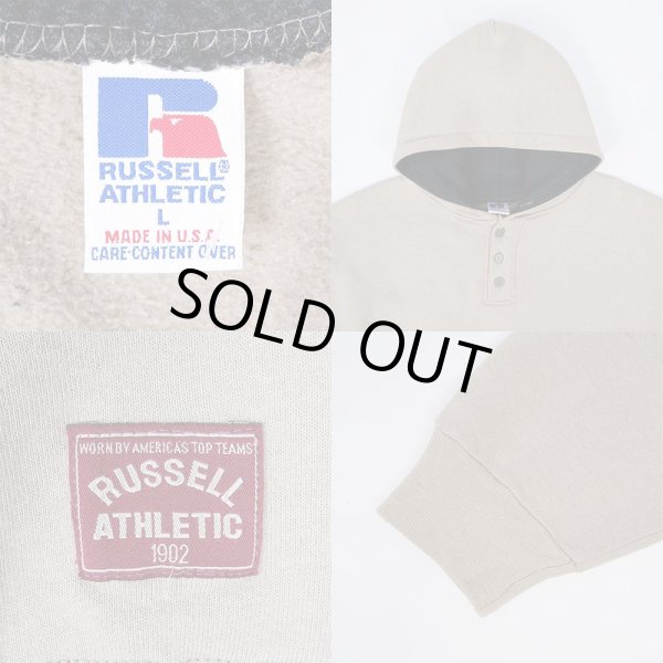 画像3: 90's RUSSELL ヘンリーネック スウェットパーカー "MADE IN USA" (3)