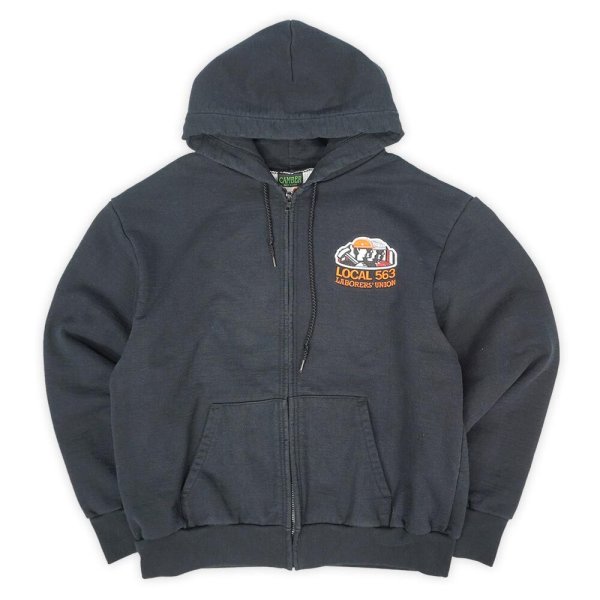 画像1: 90-00's CAMBER フルジップスウェットパーカー "Chill Buster / BLACK / MADE IN USA" (1)