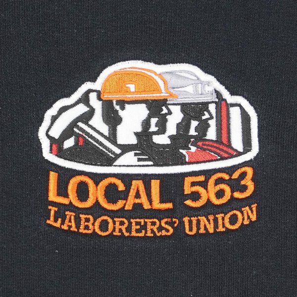 画像3: 90-00's CAMBER フルジップスウェットパーカー "Chill Buster / BLACK / MADE IN USA" (3)