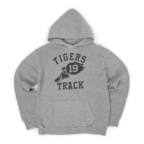 画像1: 80's RUSSELL カレッジプリント スウェットパーカー "WING FOOT / MADE IN USA" (1)