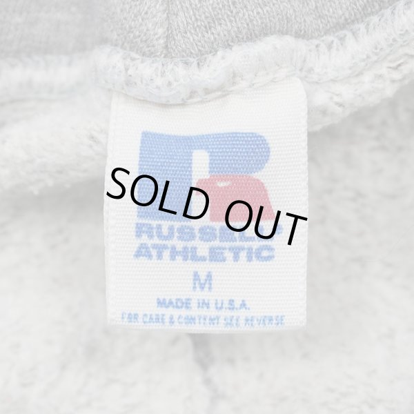 画像2: 80's RUSSELL カレッジプリント スウェットパーカー "WING FOOT / MADE IN USA" (2)