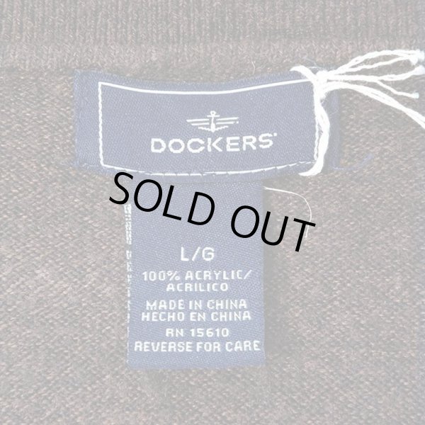 画像2: 00's DOCKERS アーガイル柄 アクリルニットポロ (2)