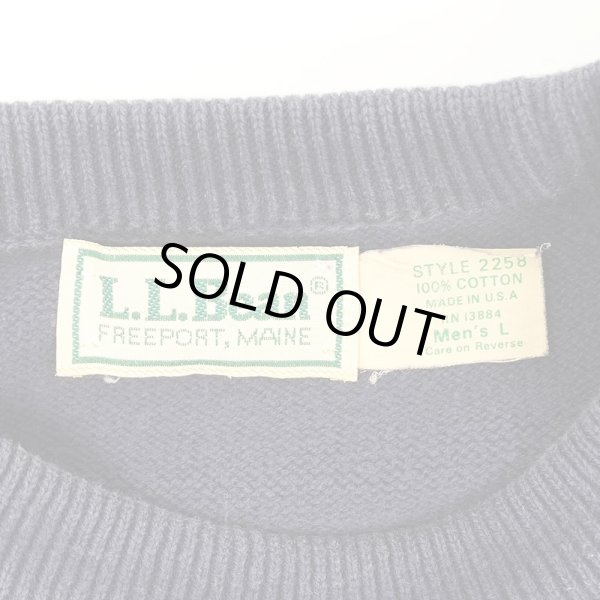 画像2: 80's L.L.Bean コットンニット "MADE IN USA" (2)