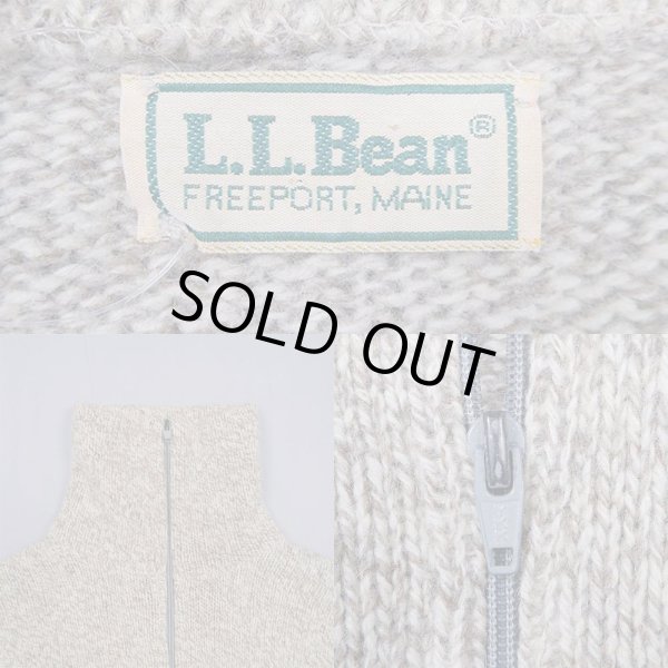 画像3: 90's L.L.Bean フルZIP ウールニット (3)