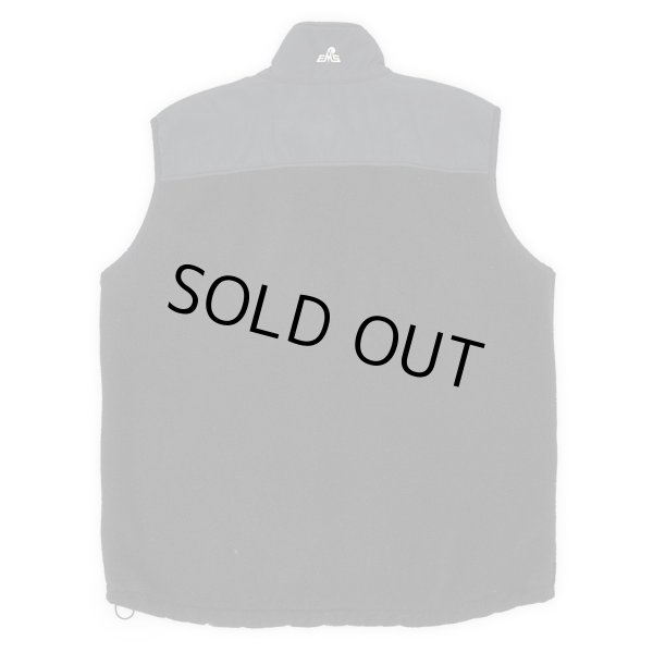 画像2: 90's EMS ナイロン切り替え フリースベスト “BLACK / POLARTEC” (2)