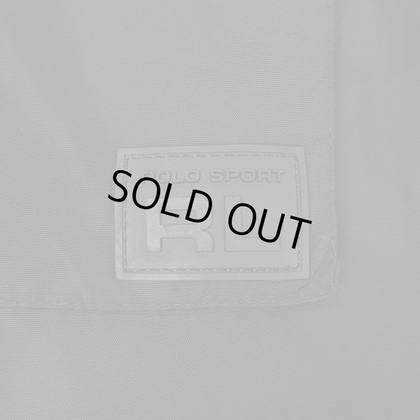 画像4: 90's POLO SPORT ナイロン切り替え フリースベスト "ALL BLACK" (4)